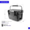 imageTitan Hard Ice Chest Cooler Roto Cooler with Microban Protection and Deep Freeze InsulationGray