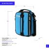 imageTitan High Performance Fridge Cold Expandable Insulated Lunch Box  BlackSilverBlue