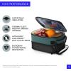 imageTitan High Performance Fridge Cold Expandable Insulated Lunch Box  BlackSilverJungle Hunt