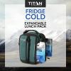 imageTitan High Performance Fridge Cold Expandable Insulated Lunch Box  BlackSilverJungle Hunt