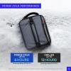 imageTitan High Performance Fridge Cold Expandable Insulated Lunch Box  BlackSilverSharkskin Gray
