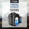 imageTitan High Performance Fridge Cold Expandable Insulated Lunch Box  BlackSilverSharkskin Gray