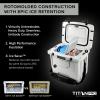 imageTitan PRO High Performance Ice Chest  25 Quart Capacity  Hard Cooler with Interior LED Light Ice Saver Performance Booster and Microban Protection  Arctic White