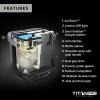 imageTitan PRO High Performance Ice Chest  25 Quart Capacity  Hard Cooler with Interior LED Light Ice Saver Performance Booster and Microban Protection  Driftwood Tan