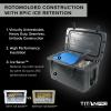 imageTitan PRO High Performance Ice Chest  55 Quart Capacity  Hard Cooler with Interior LED Light Dry Bin Ice Saver Performance Booster and Microban Protection  Granite Gray