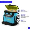 imageTitan by Arctic Zone Deep Freeze Cooler  Zipperless Hardbody Cooler  Deep Freeze Insulation HardBody Liner and SmartShelfBlue Lagoon
