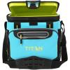 imageTitan by Arctic Zone Deep Freeze Cooler  Zipperless Hardbody Cooler  Deep Freeze Insulation HardBody Liner and SmartShelfBlue Lagoon