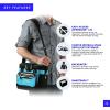 imageTitan by Arctic Zone Deep Freeze Cooler  Zipperless Hardbody Cooler  Deep Freeze Insulation HardBody Liner and SmartShelfBlue Lagoon