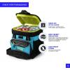 imageTitan by Arctic Zone Deep Freeze Cooler  Zipperless Hardbody Cooler  Deep Freeze Insulation HardBody Liner and SmartShelfBlue Lagoon