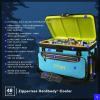 imageTitan by Arctic Zone Deep Freeze Cooler  Zipperless Hardbody Cooler  Deep Freeze Insulation HardBody Liner and SmartShelfBlue Lagoon