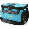imageTitan by Arctic Zone Deep Freeze Cooler  Zipperless Hardbody Cooler  Deep Freeze Insulation HardBody Liner and SmartShelfBlue Lagoon