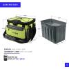 imageTitan by Arctic Zone Deep Freeze Cooler  Zipperless Hardbody Cooler  Deep Freeze Insulation HardBody Liner and SmartShelfCitrus