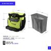 imageTitan by Arctic Zone Deep Freeze Cooler  Zipperless Hardbody Cooler  Deep Freeze Insulation HardBody Liner and SmartShelfCitrus