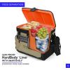 imageTitan by Arctic Zone Deep Freeze Cooler  Zipperless Hardbody Cooler  Deep Freeze Insulation HardBody Liner and SmartShelfCitrus