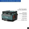 imageTitan by Arctic Zone Deep Freeze Cooler  Zipperless Hardbody Cooler  Deep Freeze Insulation HardBody Liner and SmartShelfJungle Hunt