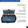 imageTitan by Arctic Zone Deep Freeze Cooler  Zipperless Hardbody Cooler  Deep Freeze Insulation HardBody Liner and SmartShelfMarine Blue