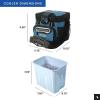 imageTitan by Arctic Zone Deep Freeze Cooler  Zipperless Hardbody Cooler  Deep Freeze Insulation HardBody Liner and SmartShelfMarine Blue