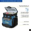 imageTitan by Arctic Zone Deep Freeze Cooler  Zipperless Hardbody Cooler  Deep Freeze Insulation HardBody Liner and SmartShelfMarine Blue