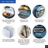 imageTitan by Arctic Zone Deep Freeze Cooler  Zipperless Hardbody Cooler  Deep Freeze Insulation HardBody Liner and SmartShelfMarine Blue