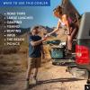 imageTitan by Arctic Zone Deep Freeze Cooler  Zipperless Hardbody Cooler  Deep Freeze Insulation HardBody Liner and SmartShelfMarine Blue