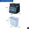 imageTitan by Arctic Zone Deep Freeze Cooler  Zipperless Hardbody Cooler  Deep Freeze Insulation HardBody Liner and SmartShelfMarine Blue