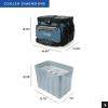 imageTitan by Arctic Zone Deep Freeze Cooler  Zipperless Hardbody Cooler  Deep Freeze Insulation HardBody Liner and SmartShelfMarine Blue