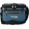 imageTitan by Arctic Zone Deep Freeze Cooler  Zipperless Hardbody Cooler  Deep Freeze Insulation HardBody Liner and SmartShelfMarine Blue