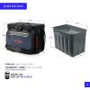 imageTitan by Arctic Zone Deep Freeze Cooler  Zipperless Hardbody Cooler  Deep Freeze Insulation HardBody Liner and SmartShelfNavy Blue