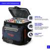 imageTitan by Arctic Zone Deep Freeze Cooler  Zipperless Hardbody Cooler  Deep Freeze Insulation HardBody Liner and SmartShelfNavy Blue