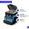 imageTitan by Arctic Zone Deep Freeze Cooler  Zipperless Hardbody Cooler  Deep Freeze Insulation HardBody Liner and SmartShelfProcess Blue