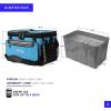 imageTitan by Arctic Zone Deep Freeze Cooler  Zipperless Hardbody Cooler  Deep Freeze Insulation HardBody Liner and SmartShelfProcess Blue