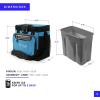 imageTitan by Arctic Zone Deep Freeze Cooler  Zipperless Hardbody Cooler  Deep Freeze Insulation HardBody Liner and SmartShelfProcess Blue