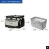 imageTitan by Arctic Zone Deep Freeze Cooler  Zipperless Hardbody Cooler  Deep Freeze Insulation HardBody Liner and SmartShelfSeagrass