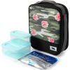 imageArctic Zone Expandable Urban Lunch Pack with 210g Ice Pack and 4 Piece Kids Sandwich Set  Rose Camo