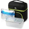 imageArctic Zone Ultimate Secret Lunch Bucket  Dual Compartment Insulated Lunch Pack  NavyBlack