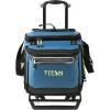 imageTitan Deep Freeze 60 5010 Can Wheeled Cooler  Collapsible Rolling Cooler with Wheels and AllTerrain CartMarine Blue