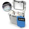 imageTitan PRO High Performance Ice Chest  25 Quart Capacity  Hard Cooler with Interior LED Light Ice Saver Performance Booster and Microban Protection  Arctic White