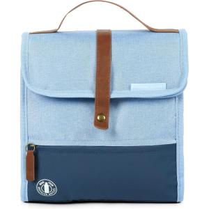 imageArctic Zone Canvas Heathered Eco Expandable Lunch Pack  Insulated Lunch Bag  BlackBlue