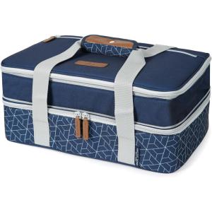 imageArctic Zone Expandable Thermal Insulated Food Carrier Large Teal FabricNavy