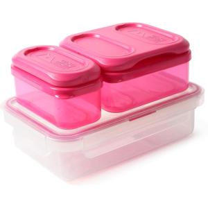 imageArctic Zone Interlocking Ice Bricks  2Pack DoubleSided Ice Bricks  Snaps Onto Container Lids  GreenPink