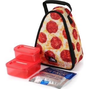 imageArctic Zone Pizza Lunch Pack with 210g Ice Pack and 4 Piece Kids Sandwich Set  Pizza