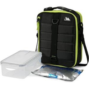 imageArctic Zone Ultimate Upright Expandable Lunch Pack Dual Compartment Insulated  BlackBlack