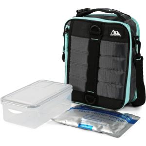 imageArctic Zone Ultimate Upright Expandable Lunch Pack Dual Compartment Insulated  BlackGray