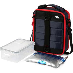 imageArctic Zone Ultimate Upright Expandable Lunch Pack Dual Compartment Insulated  BlackNavy