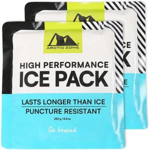 imageTitan Deep Freeze High Performance Ice Pack  2 Pack 250g  LongLasting Puncture Resistant Cold Pack250 Grams