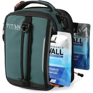 imageTitan High Performance Fridge Cold Expandable Insulated Lunch Box  BlackSilverJungle Hunt