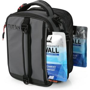 imageTitan High Performance Fridge Cold Expandable Insulated Lunch Box  BlackSilverSharkskin Gray