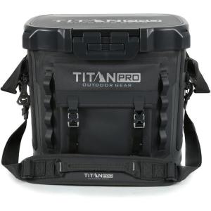 imageTitan PRO High Performance Welded Cooler  36 Can Capacity  Waterproof Cooler with Air Lock Latch and Leak Proof Interior  Bottomland Camo by Mossy OakGray