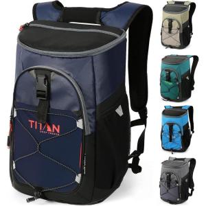 imageTitan by Arctic Zone Deep Freeze Backpack Cooler 24 CanBlue