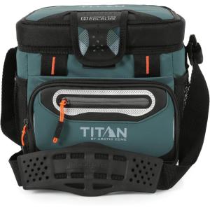 imageTitan by Arctic Zone Deep Freeze Cooler  Zipperless Hardbody Cooler  Deep Freeze Insulation HardBody Liner and SmartShelfJungle Hunt